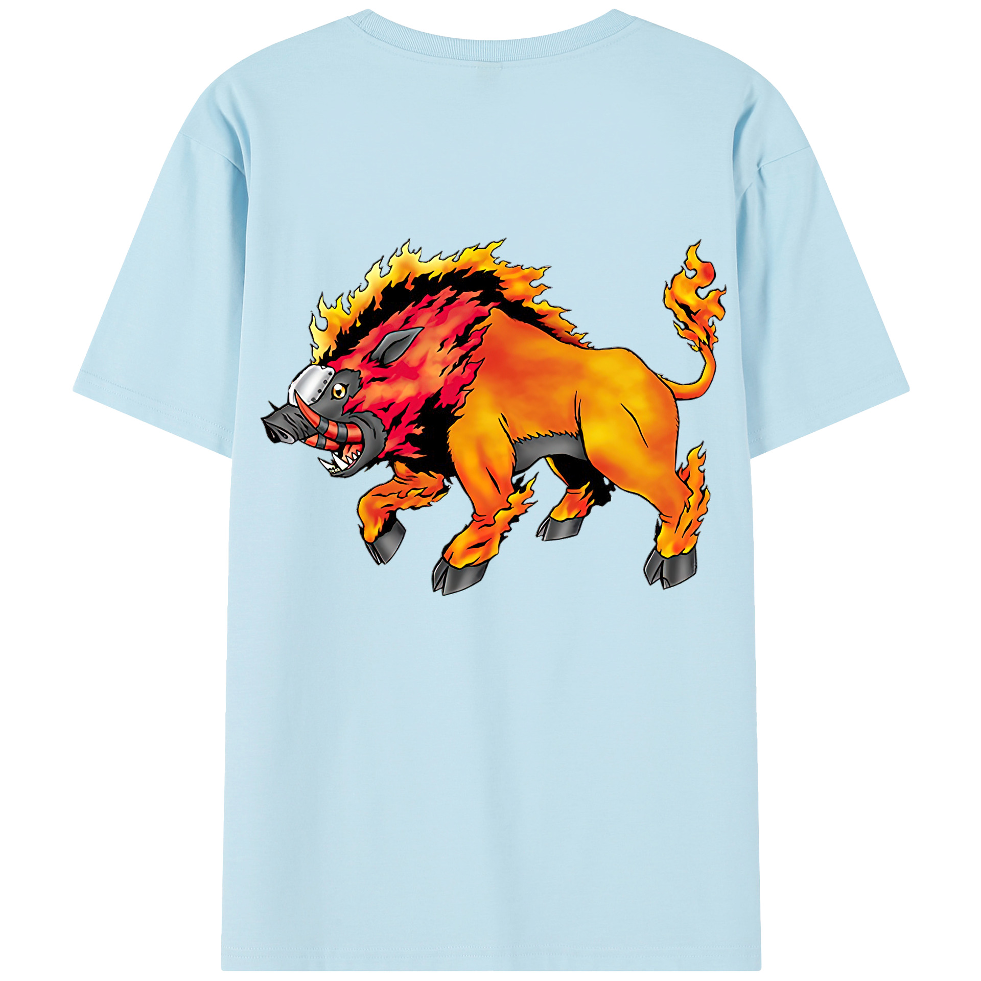 （画像用） Digimon デジタルモンスター/デジモン 綿100％半袖Tシャツ（背面プリント）
